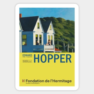 Edward Hopper - Second Story Sunlight - Minimalist Exhibition Art Poster Sticker